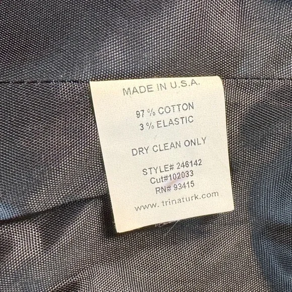 Trina Turk Pink Black Floral Blazer Womens 6 Bell Sleeve Button Career Cocktails - Picture 4 of 12